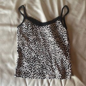 BRANDY MELVILLE/JOHN GALT LEOPARD PRINTED TANK TOP